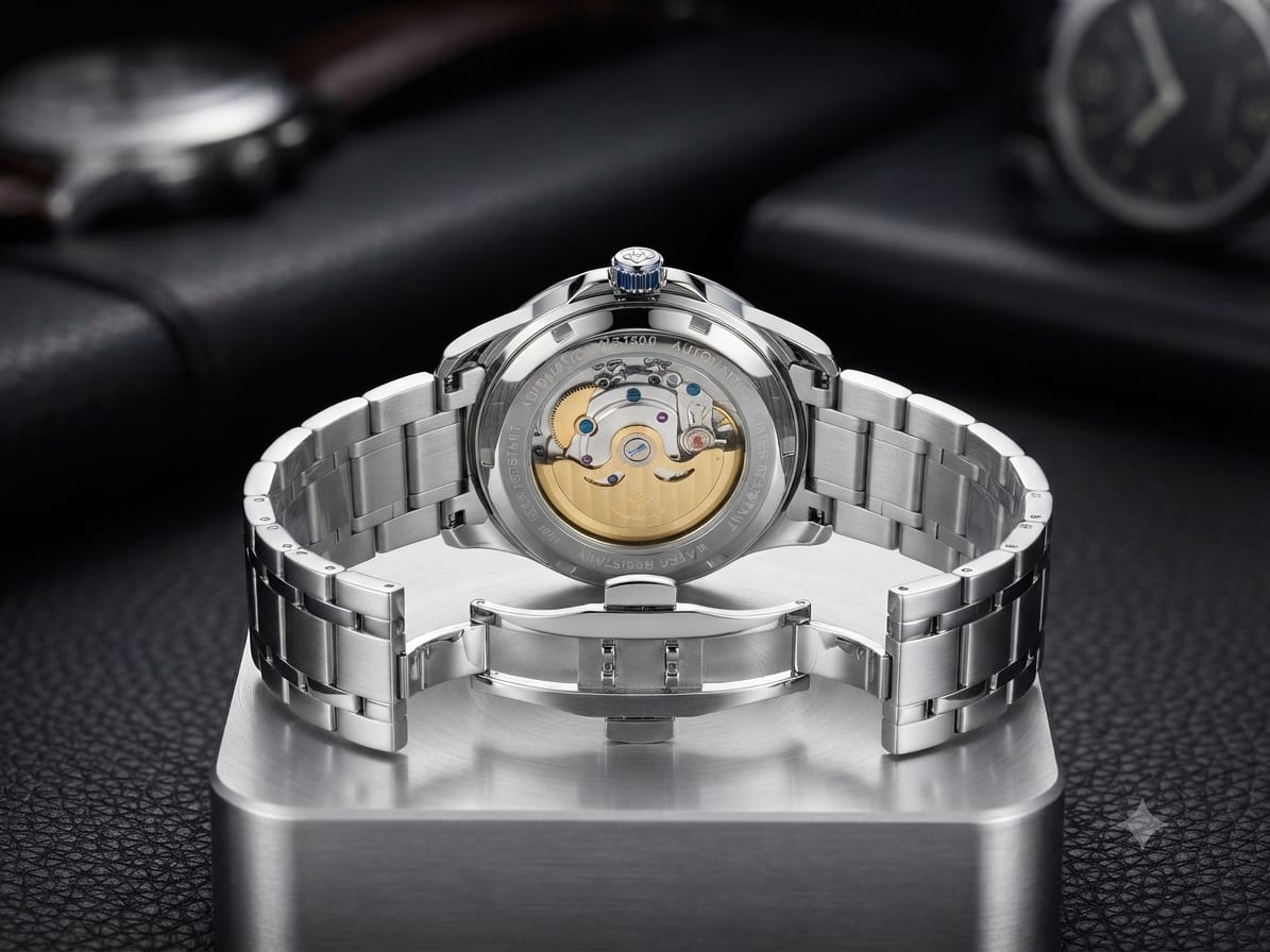 Luxury Full Automatic Full Steel White dial Watch for Men