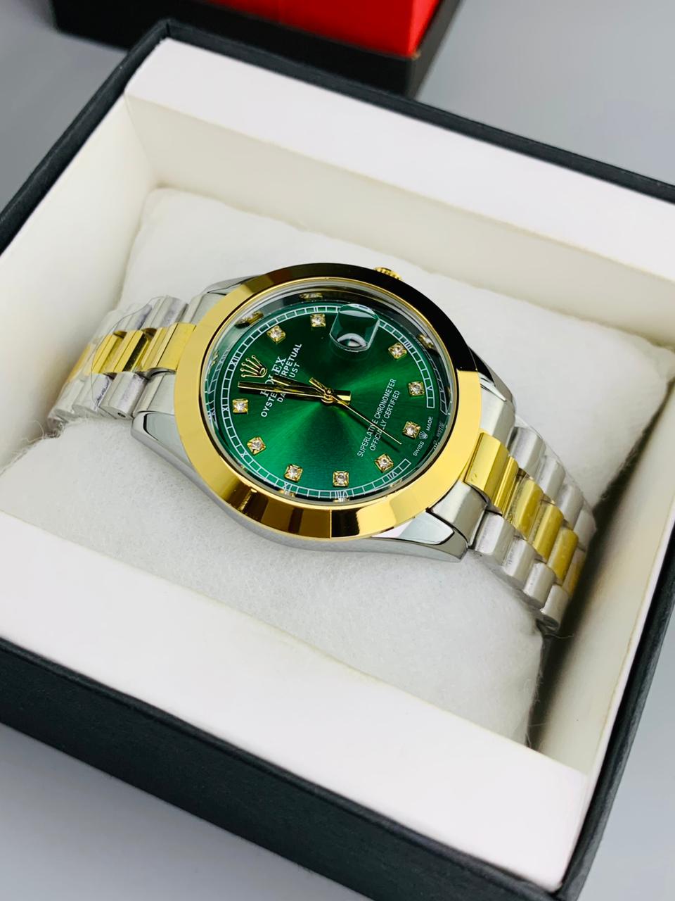 Two Tone Green Watches