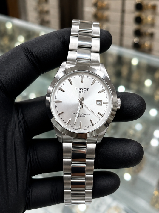 Tissot 1853 Automatic Watch for Men – White  Dial & Silver Stainless Steel