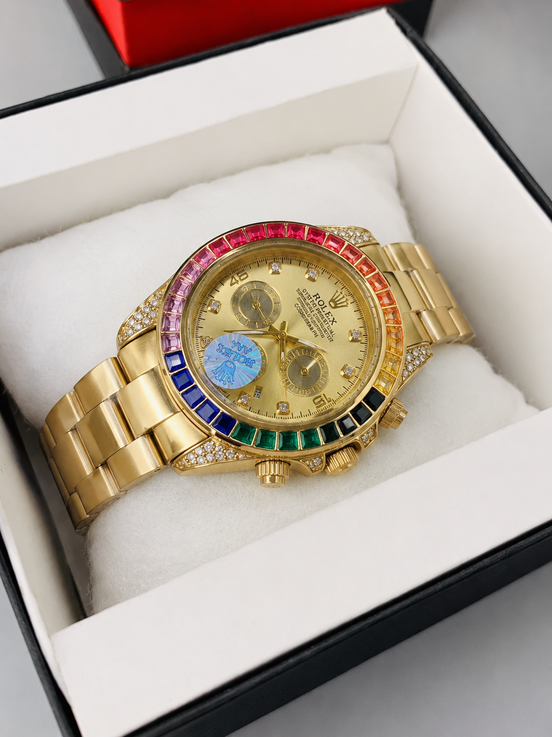 Premium Monograph Heavy Weight Men's Watch | Gold Stainless Steel
