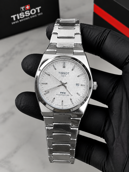 Luxury Full Silver Color  Semi Automatic Watch  | Premium Stainless Steel Wrist Watch with Date & Time Display