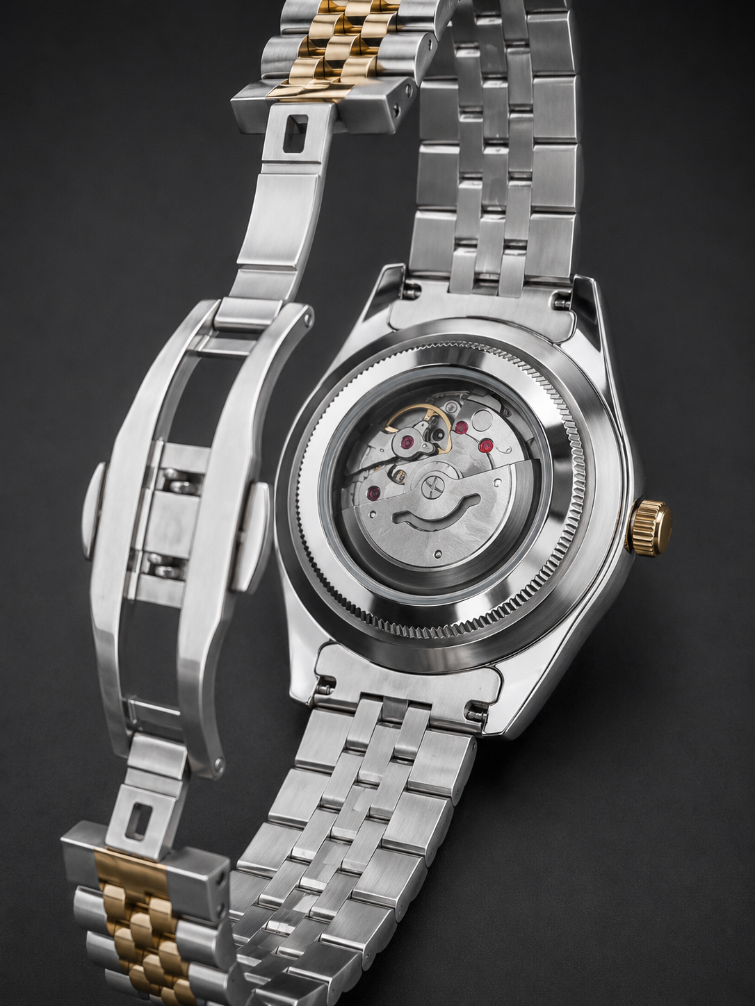 Luxury Full Automatic Gold & White dial  Watch for Men