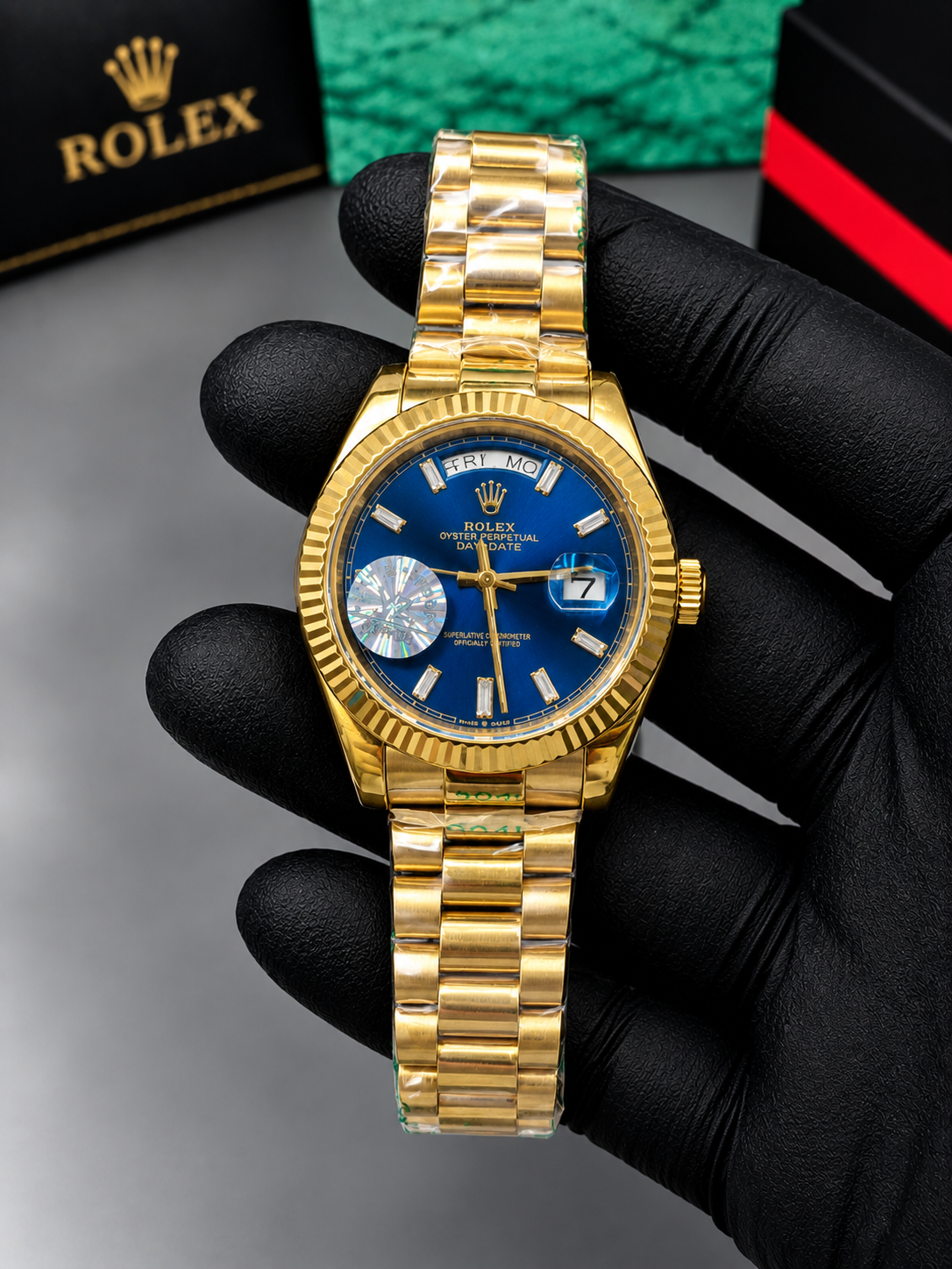 Luxury Automatic Watch for Men Master Cope – Gold & Gold Blue Dial  Full  Steel