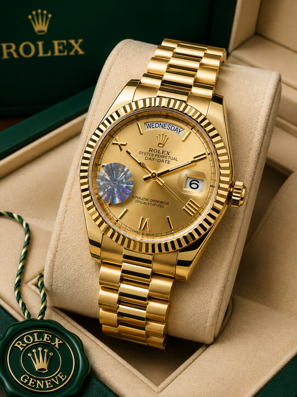 Luxury Automatic Watch for Men Master Cope – Gold & Gold Dial Stainless Steel