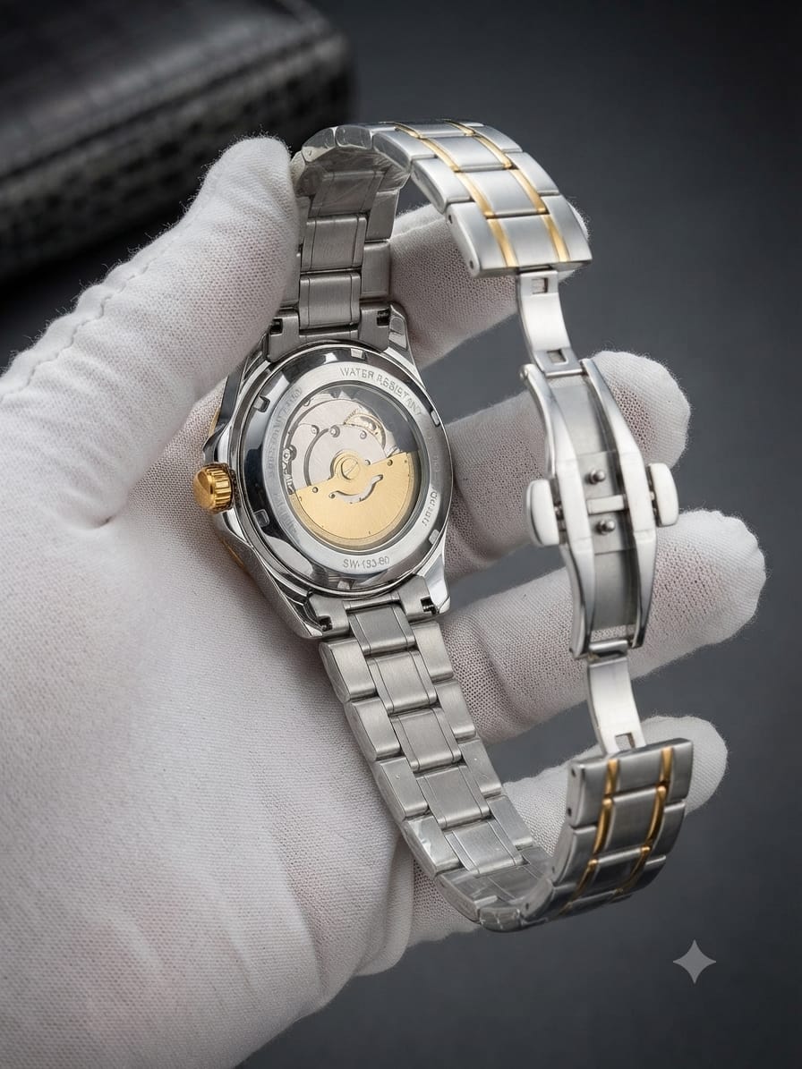 Luxury Full Automatic Gold & Black dial Watch for Men