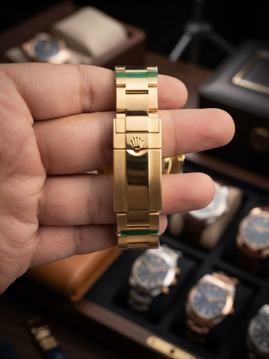 Luxury Full  Automatic Watch for Men  – Gold & Black Dial Full Steel