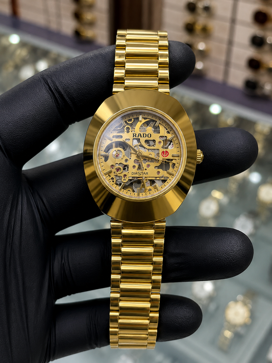 Automatic Skeleton Gold Men's Watch